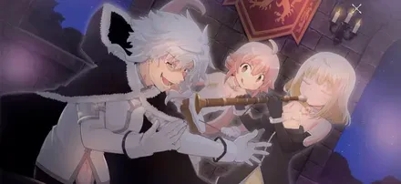姉妹の合奏画像