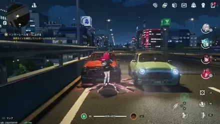 障害物にぶつかり煙を上げる車両