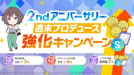 2ndアニバーサリー週末プロデュース強化キャンペーン画像
