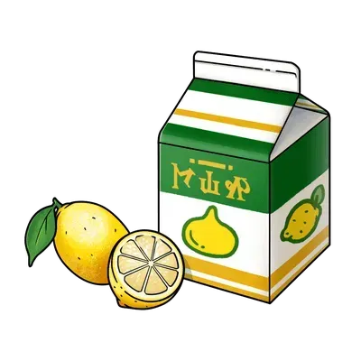 レモン味の牛乳