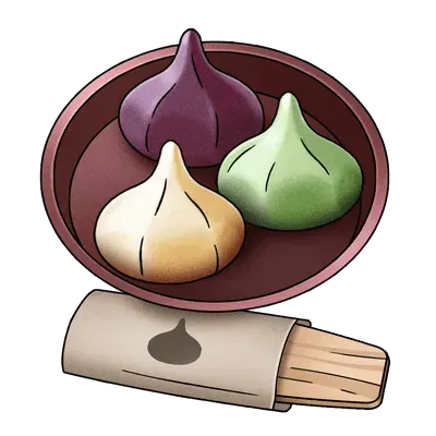 こしあんの餅菓子