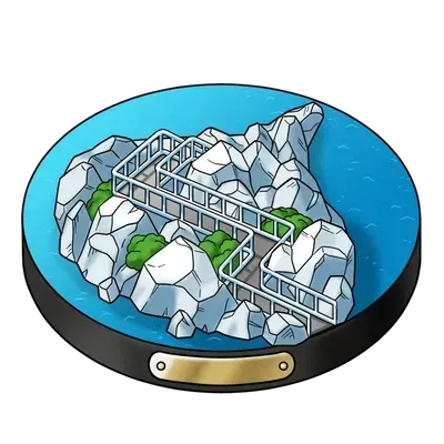 白岩の海岸の置物