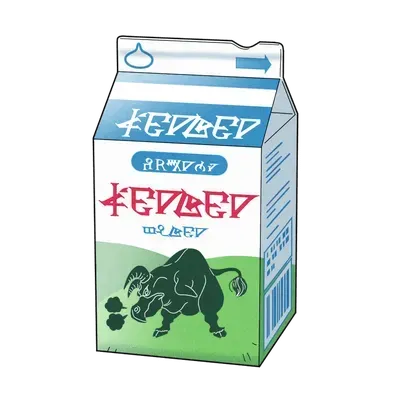 白いバラの牛乳