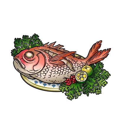 鯛の姿焼き
