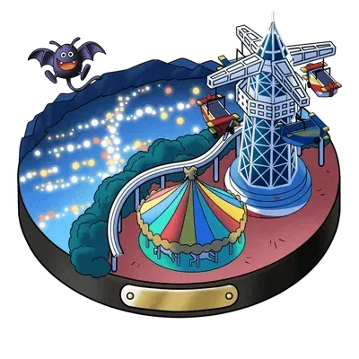 遊園地の夜景