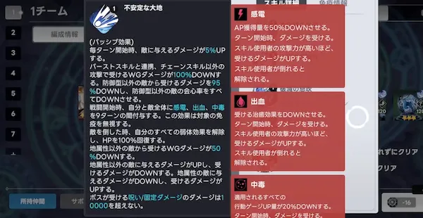 不安定な大地