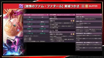 SSレゾナンス東城つかさ(激情のファム・ファタール)スタイル詳細