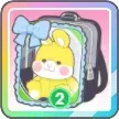 リボンうさぎ（緑）画像