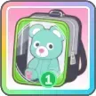 くま（緑）画像