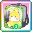 うさぎ（緑）画像