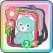 花くま（赤）画像