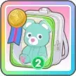 メダルくま（緑）画像