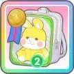 メダルうさぎ（緑）画像