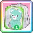 くま（緑）画像