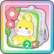 花うさぎ（緑）画像