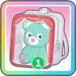 くま（赤）画像