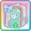 リボンくま（赤）画像