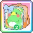 リボンインコ（緑）画像