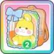 リボンうさぎ（緑）画像