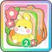 花うさぎ（緑）画像