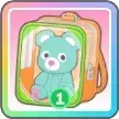 くま（緑）画像