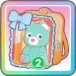 リボンくま（赤）画像