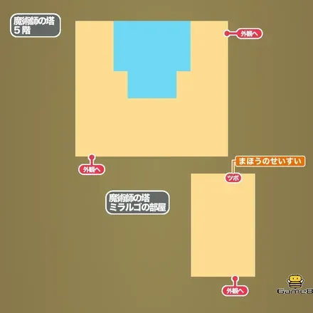 魔術師の塔・5階、ミラルゴの部屋画像