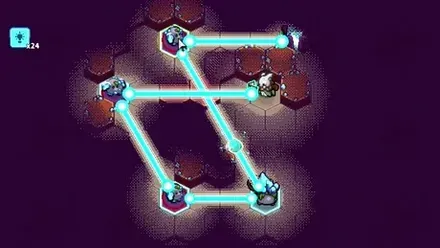 光を繋いで進むパズルゲーム