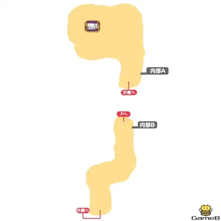 山肌の道（下）・内部AB画像