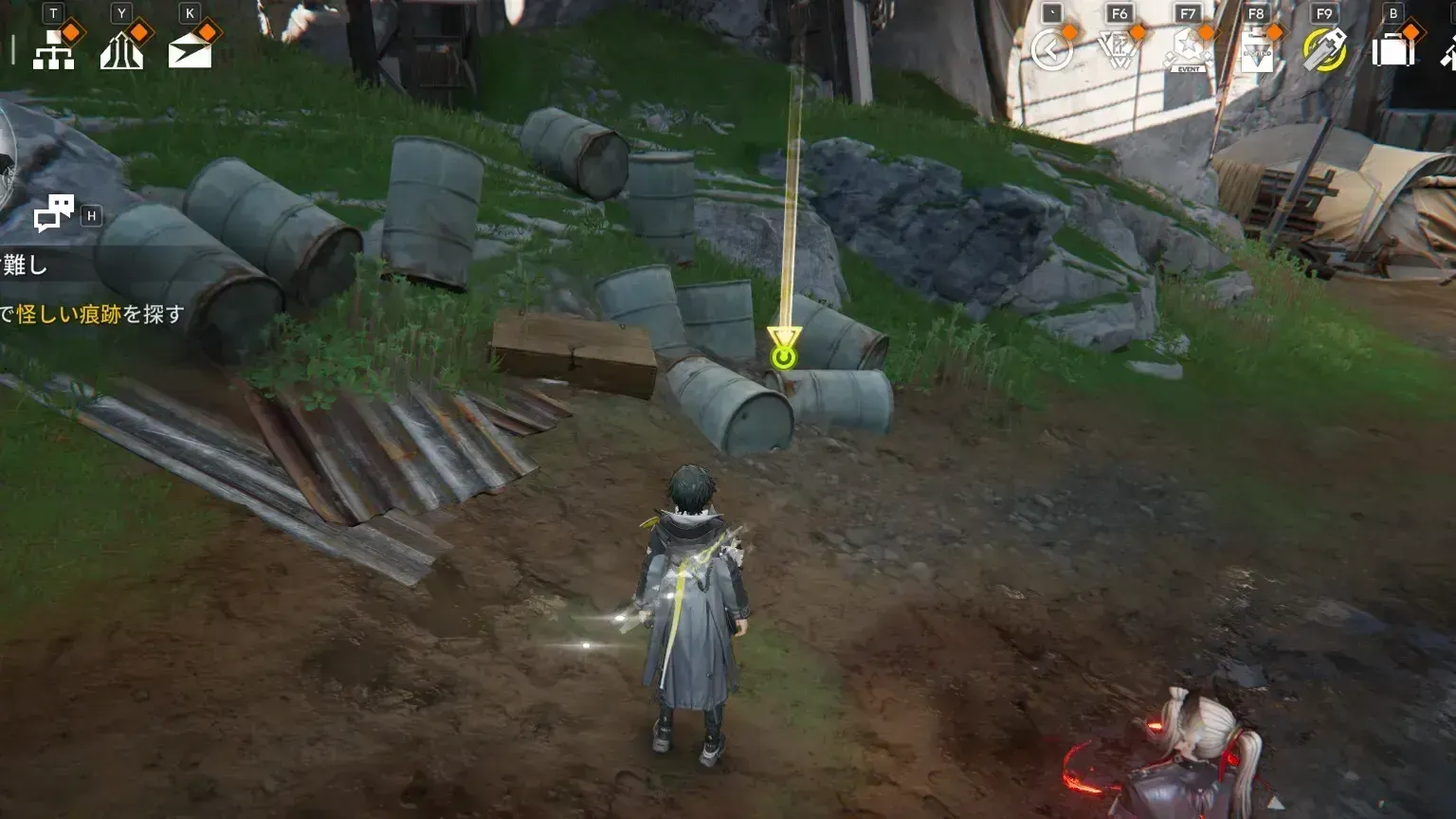 クロスボウ発射地点に向かう