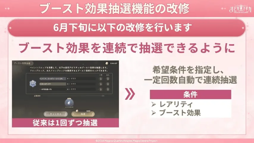 能力晶花の抽選について