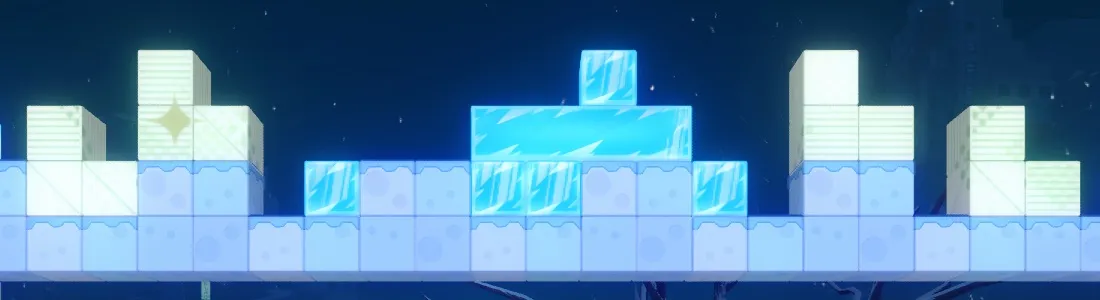 画面上部のブロック1