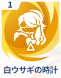 白ウサギの時計画像