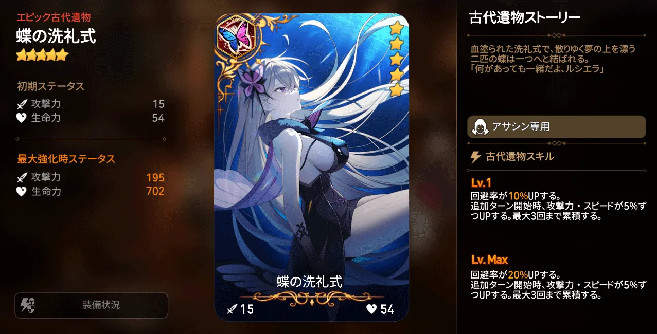 蝶の洗礼式