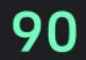 90の数値画像