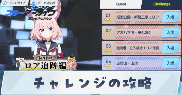 ロア追跡編チャレンジ