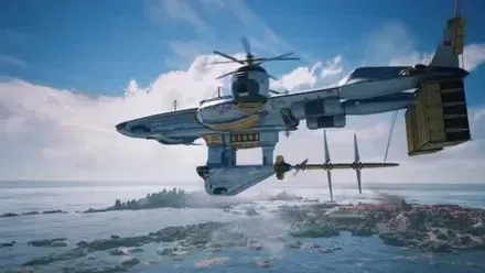 空を飛ぶ飛空艇ハイウィンド