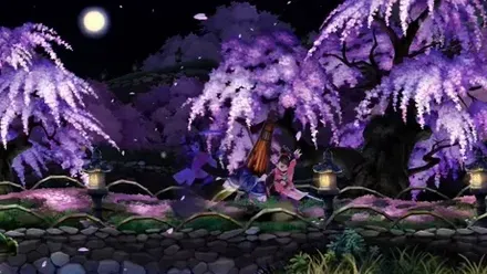 和風アクションRPGの戦闘画面