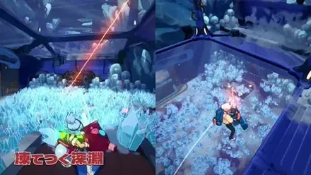 alt: 氷のエリアのギミック