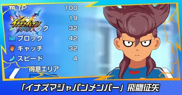 イナイレクロス】飛鷹征矢(イナズマジャパンメンバー)の性能評価と必殺