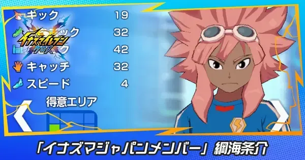 イナイレクロス】綱海条介(イナズマジャパンメンバー)の性能評価と必殺
