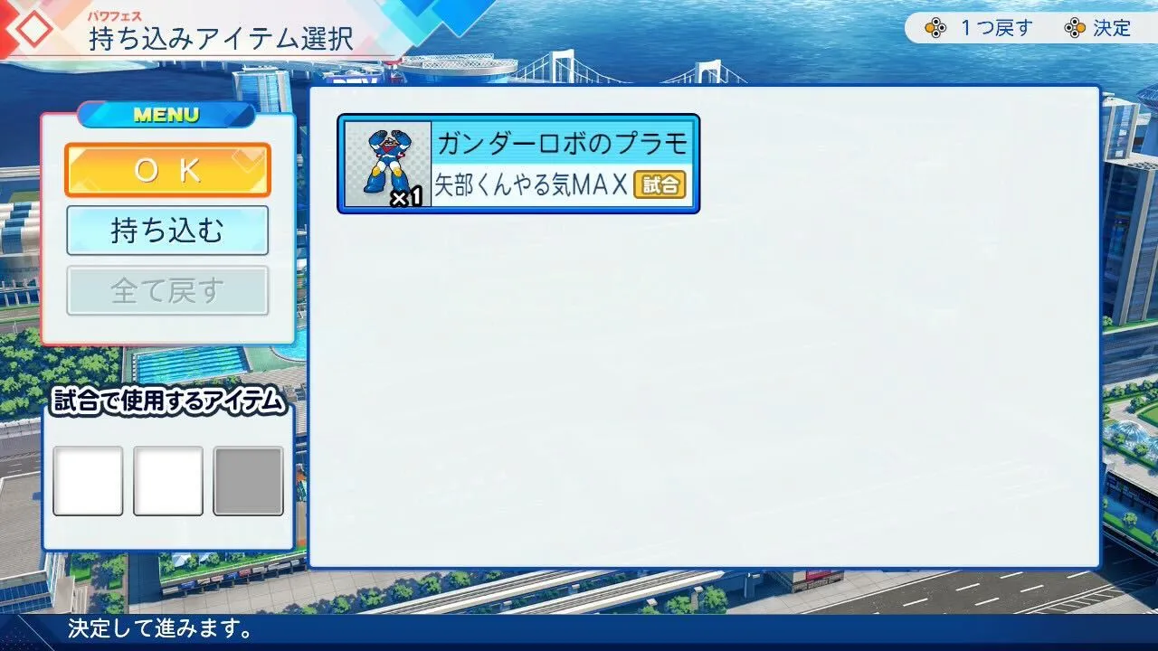 試合用アイテム