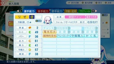 リゼ・ヘルエスタのステータス画像