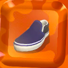 スリッポンブルー