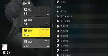 ステータスP