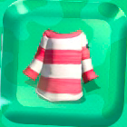 ゆとりボーダーピンク