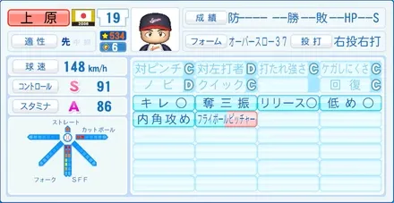 上原浩治のステータス画像