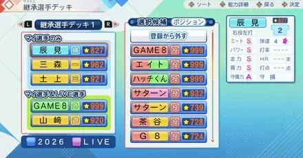 継承選手