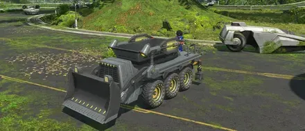グレーホイールローダー