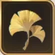 古きイチョウの葉っぱ